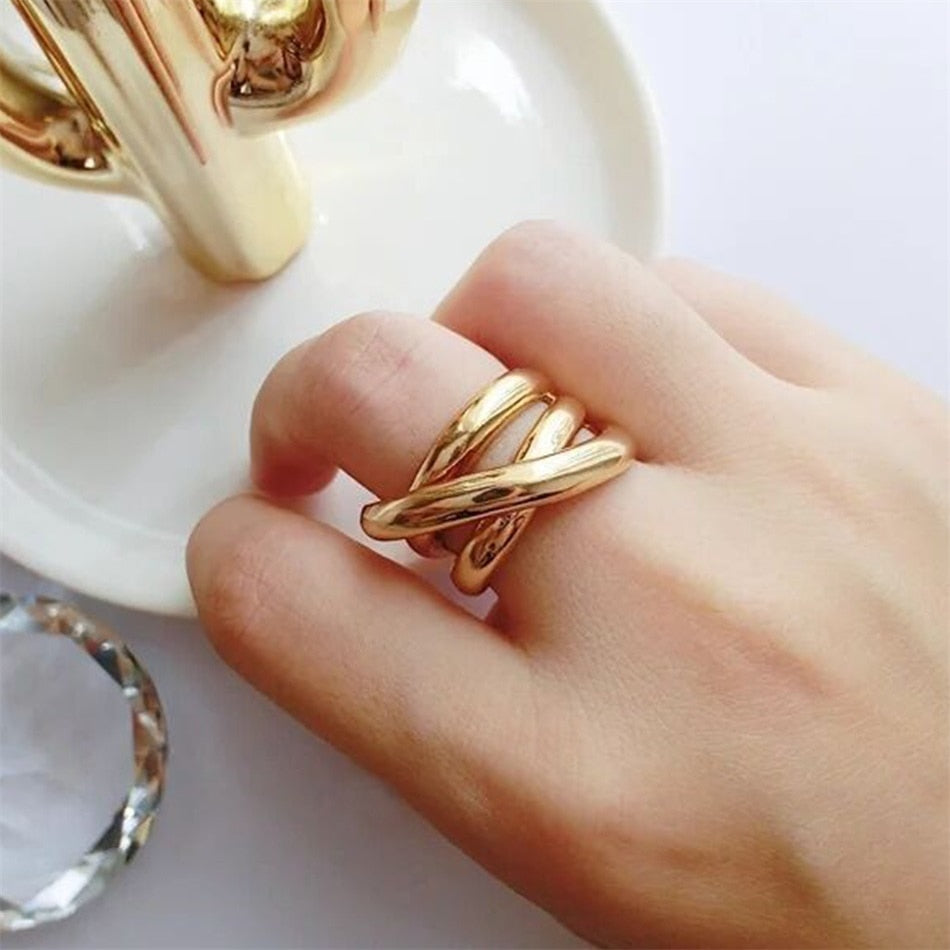 Newest Cross Multilayer Ring