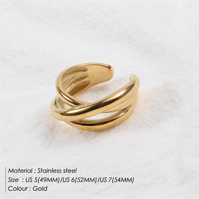 Newest Cross Multilayer Ring