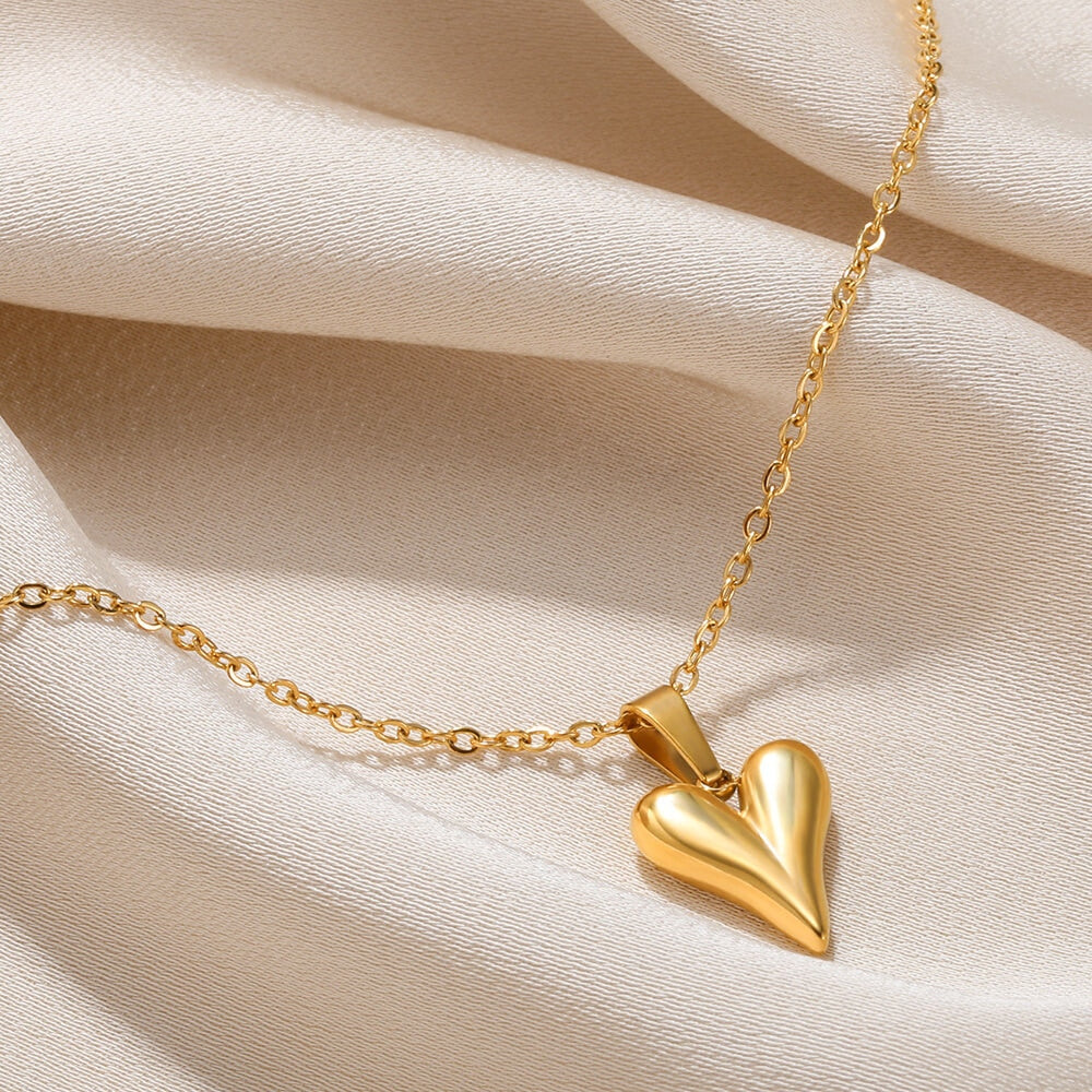 Stainless Steel Pendant Necklace For Women 18K Gold Color Chain Jewelry Fashion Cute Sun Round Necklaces Gift New Free Shipping