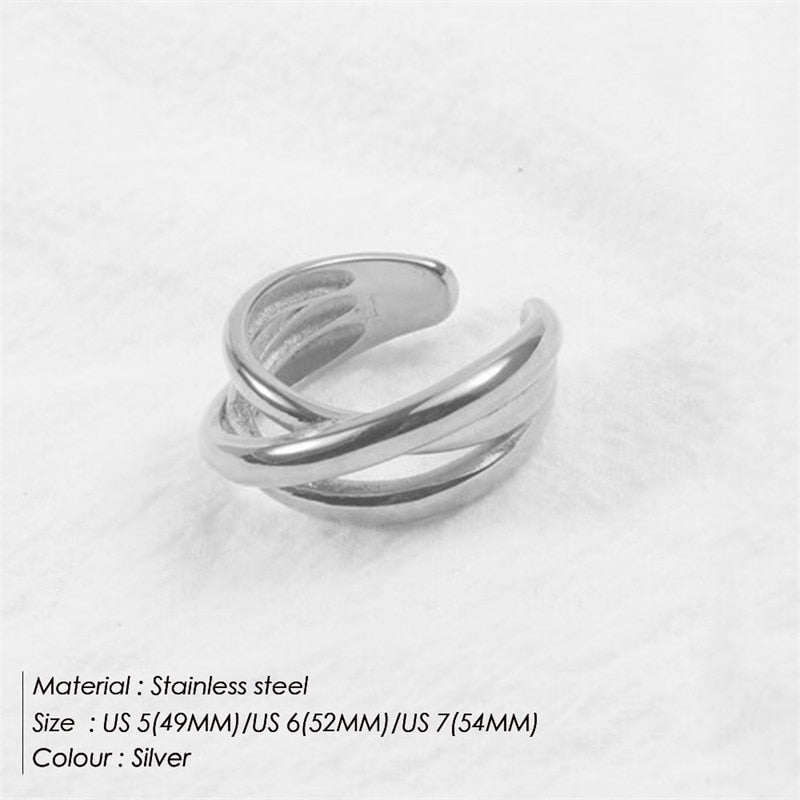 Newest Cross Multilayer Ring