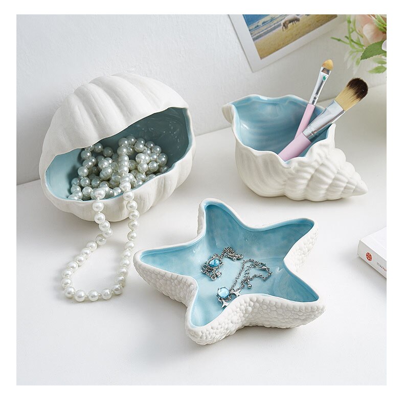 Starfish Shell Storage Jewelry Display