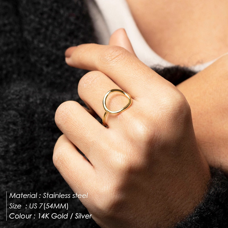 Trendy Stainless Steel Rings