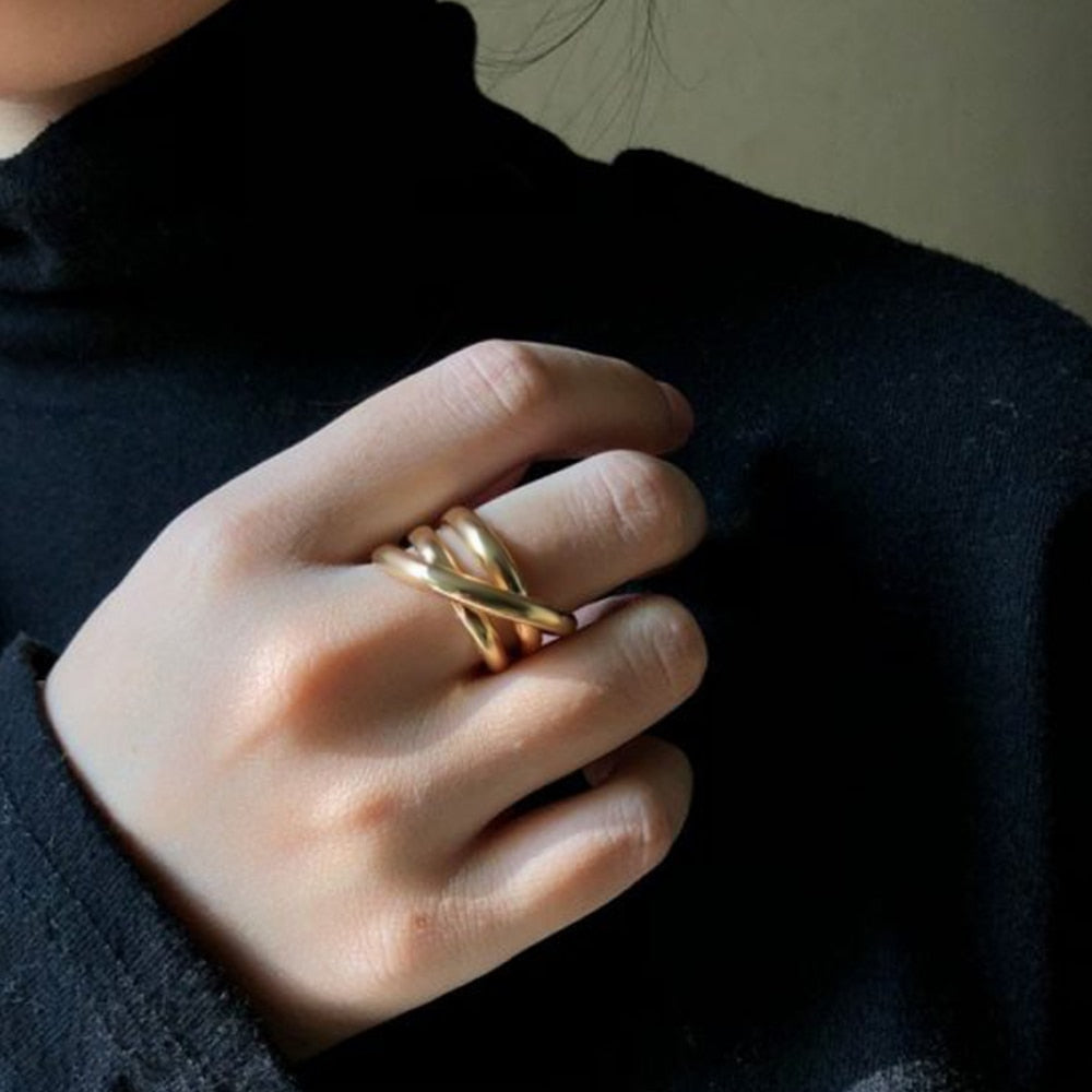 Newest Cross Multilayer Ring