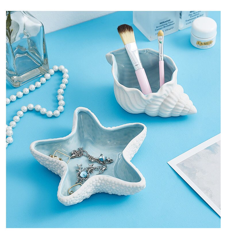 Starfish Shell Storage Jewelry Display
