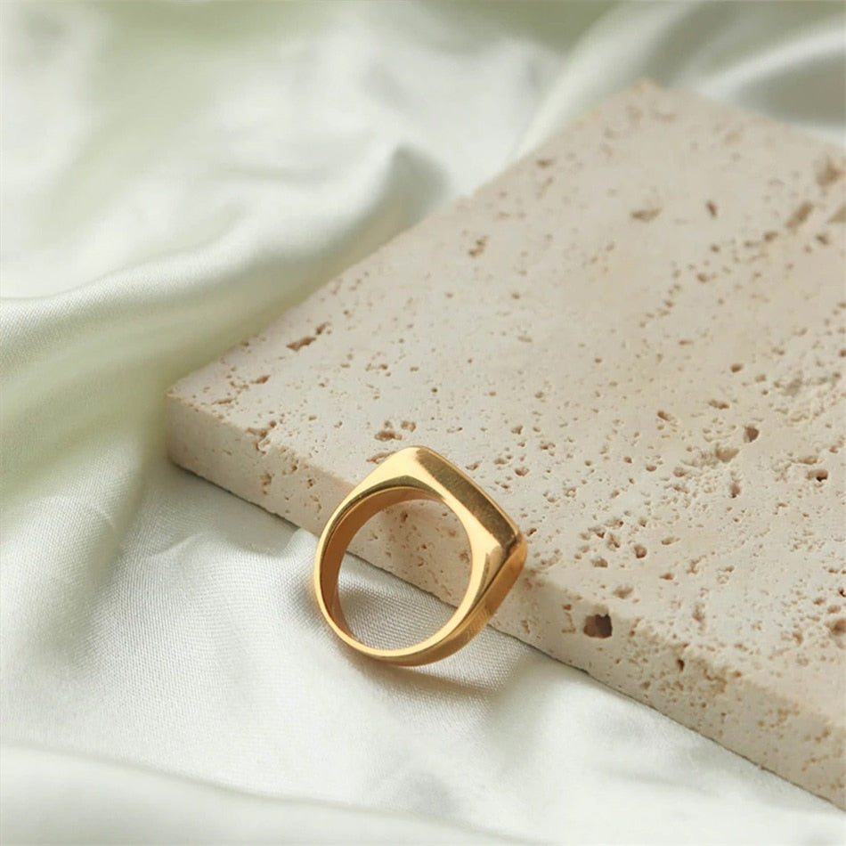 Stainless Steel Ring Gold and Sliver Color