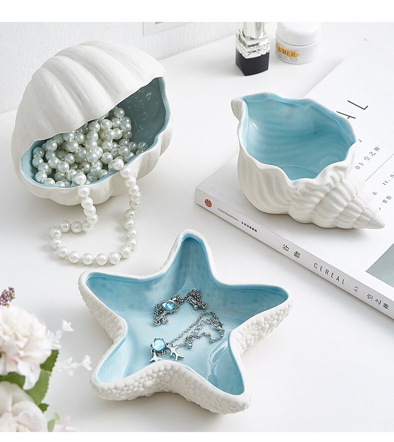 Starfish Shell Storage Jewelry Display