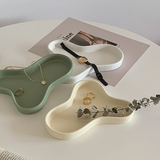 Cloud Plate Tray Ceramic Jewelry Organizer