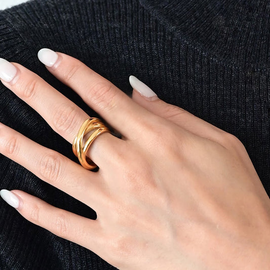 Newest Cross Multilayer Ring