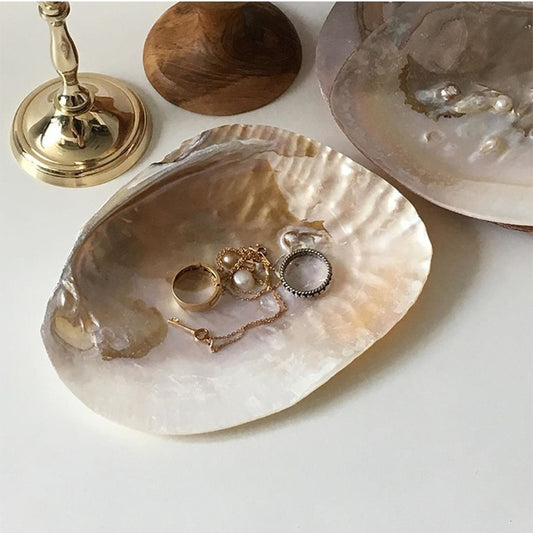 Pearl Shell Storage Tray Jewelry